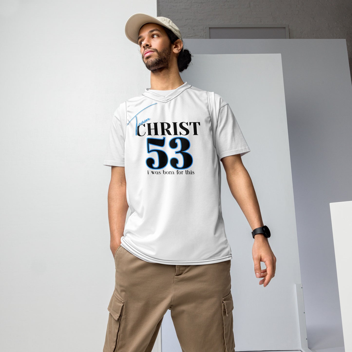 CHRIST TEAM Recycled unisex basketball jersey shirt