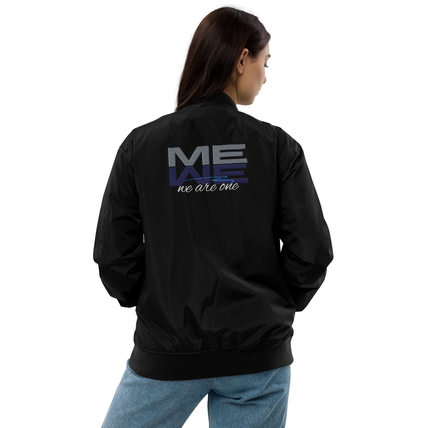 We are One! Premium recycled bomber jacket