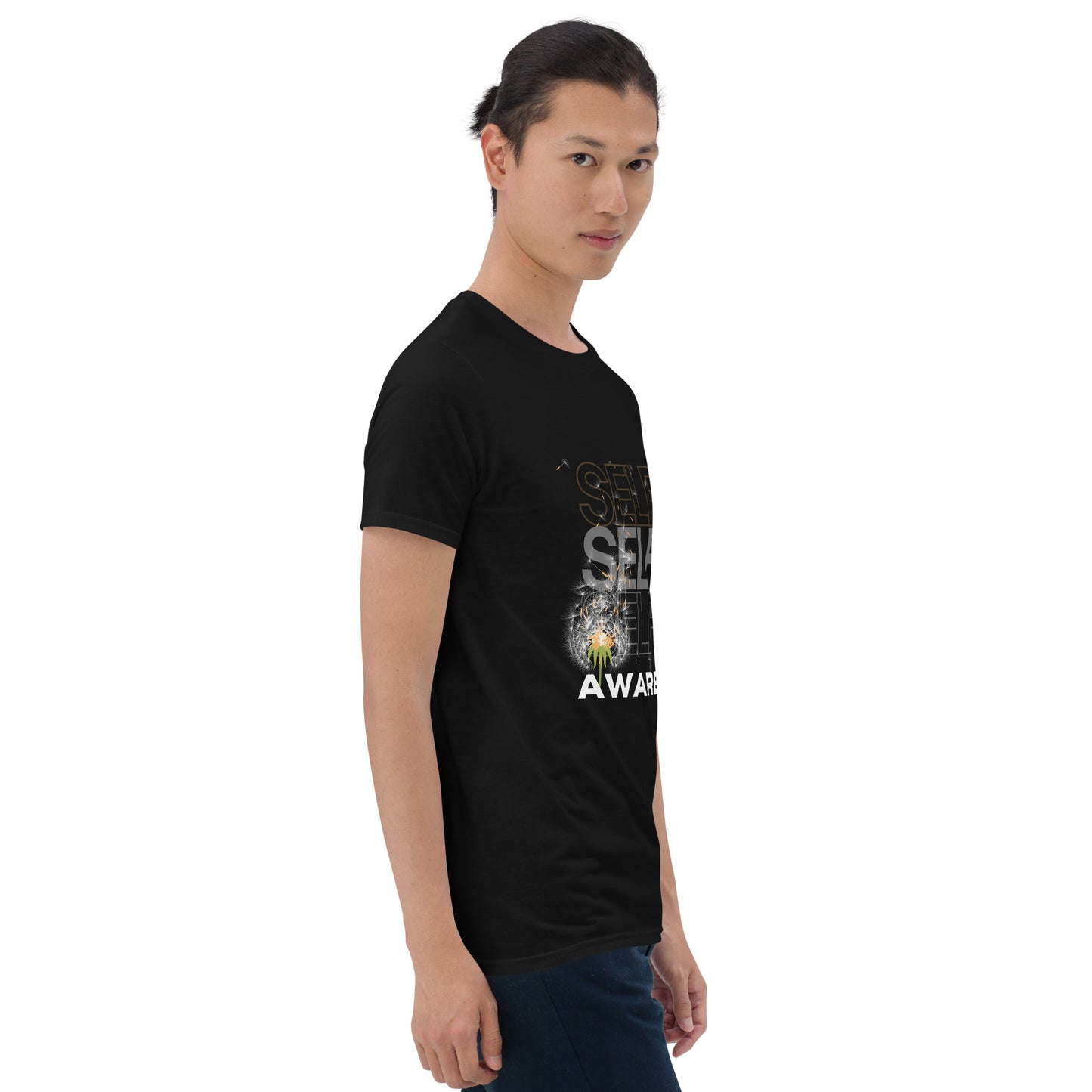 "SELF" Aware Short-Sleeve Unisexb Graphic Cotton T-Shirt