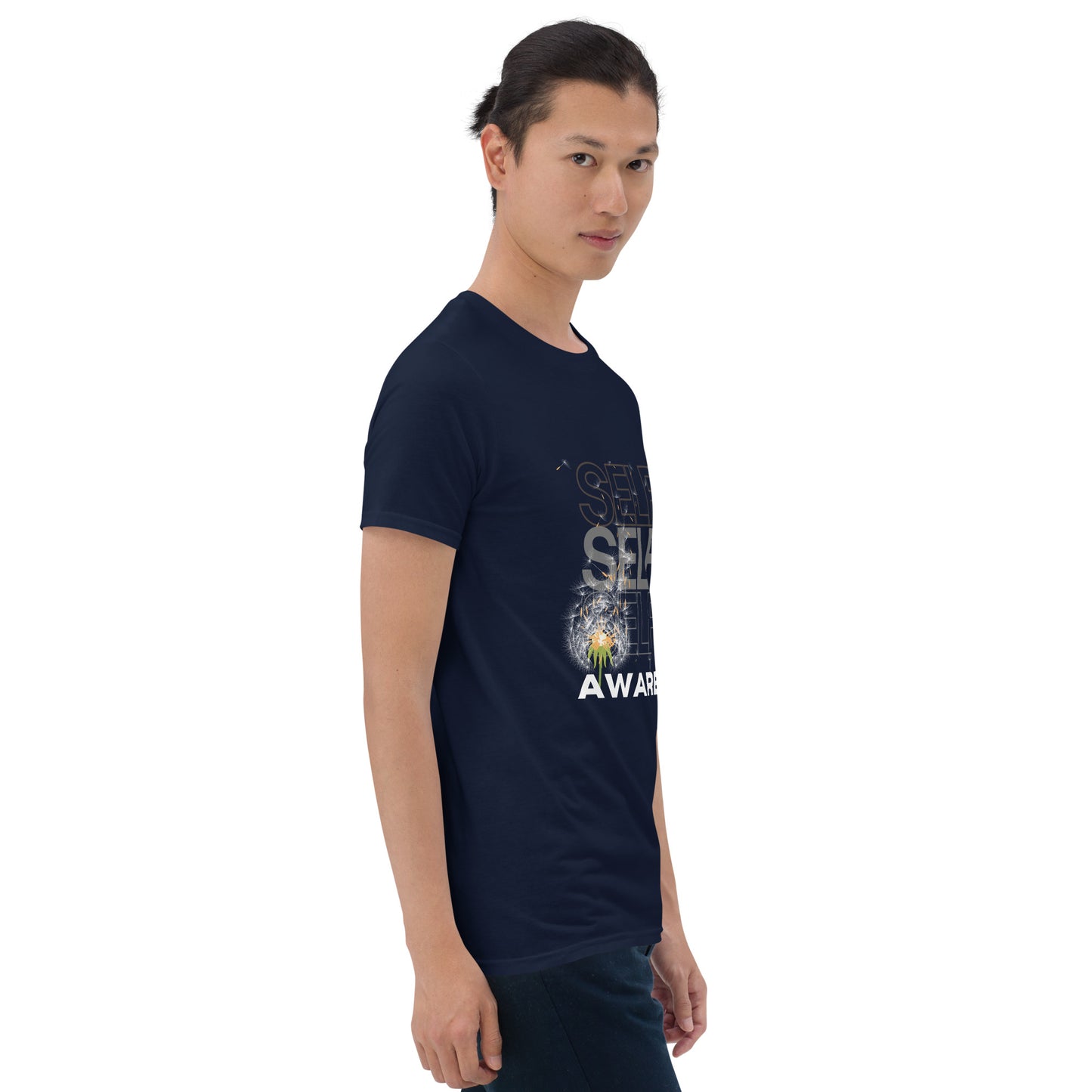 "SELF" Aware Short-Sleeve Unisexb Graphic Cotton T-Shirt