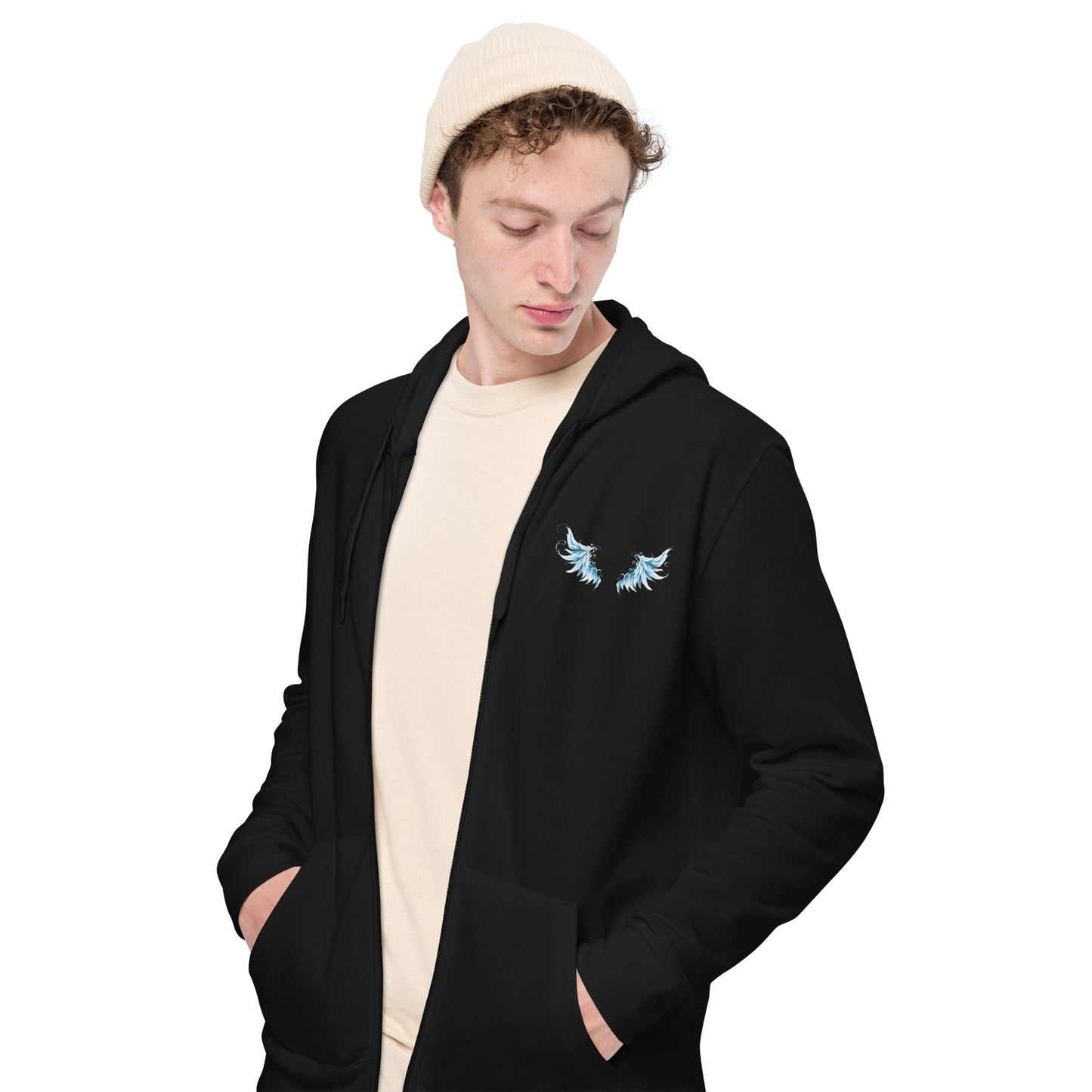 UNCHAINED Unisex basic custom printed zip hoodie jacket