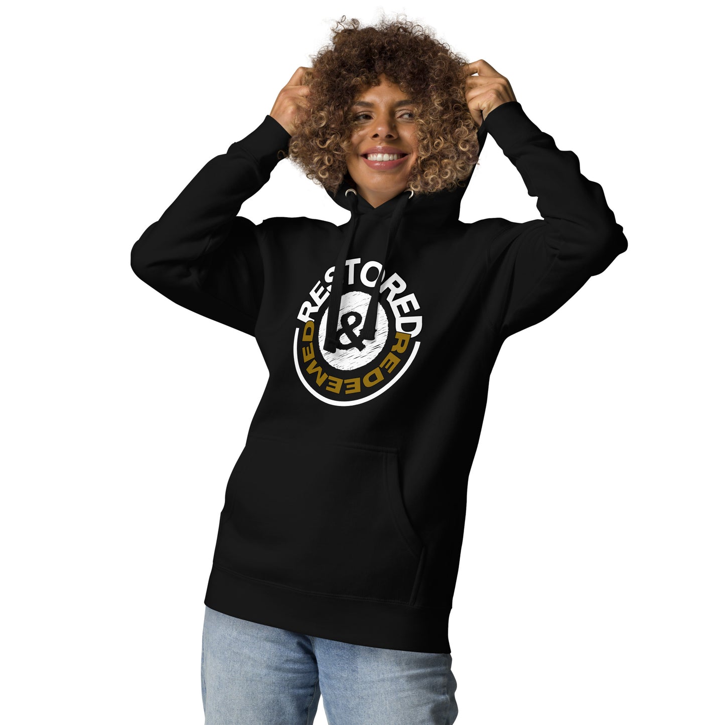 RESTORED & REDEEMED Cotton Blend Unisex Hoodie Sweatshirt