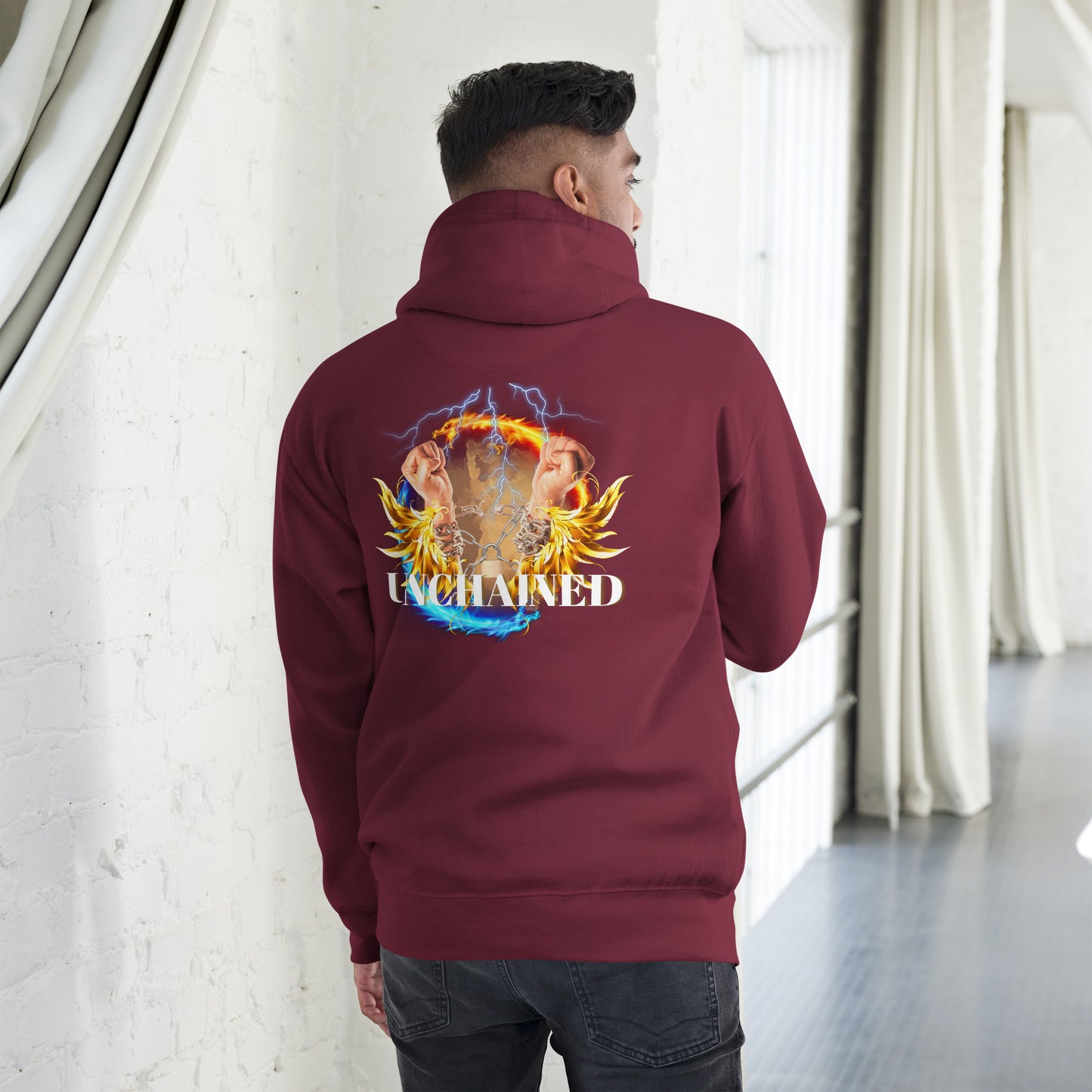 GODS ARMY UNCHAINED Unisex Cotton Hoodie Sweatshirt