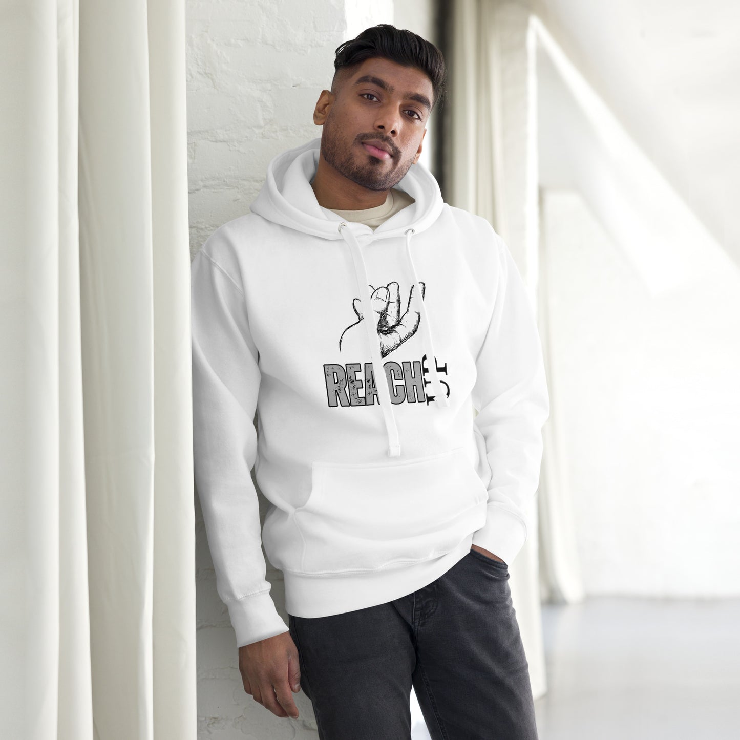 REACH UP "Matthew 11:28" Cotton Unisex Hoodie Sweatshirt