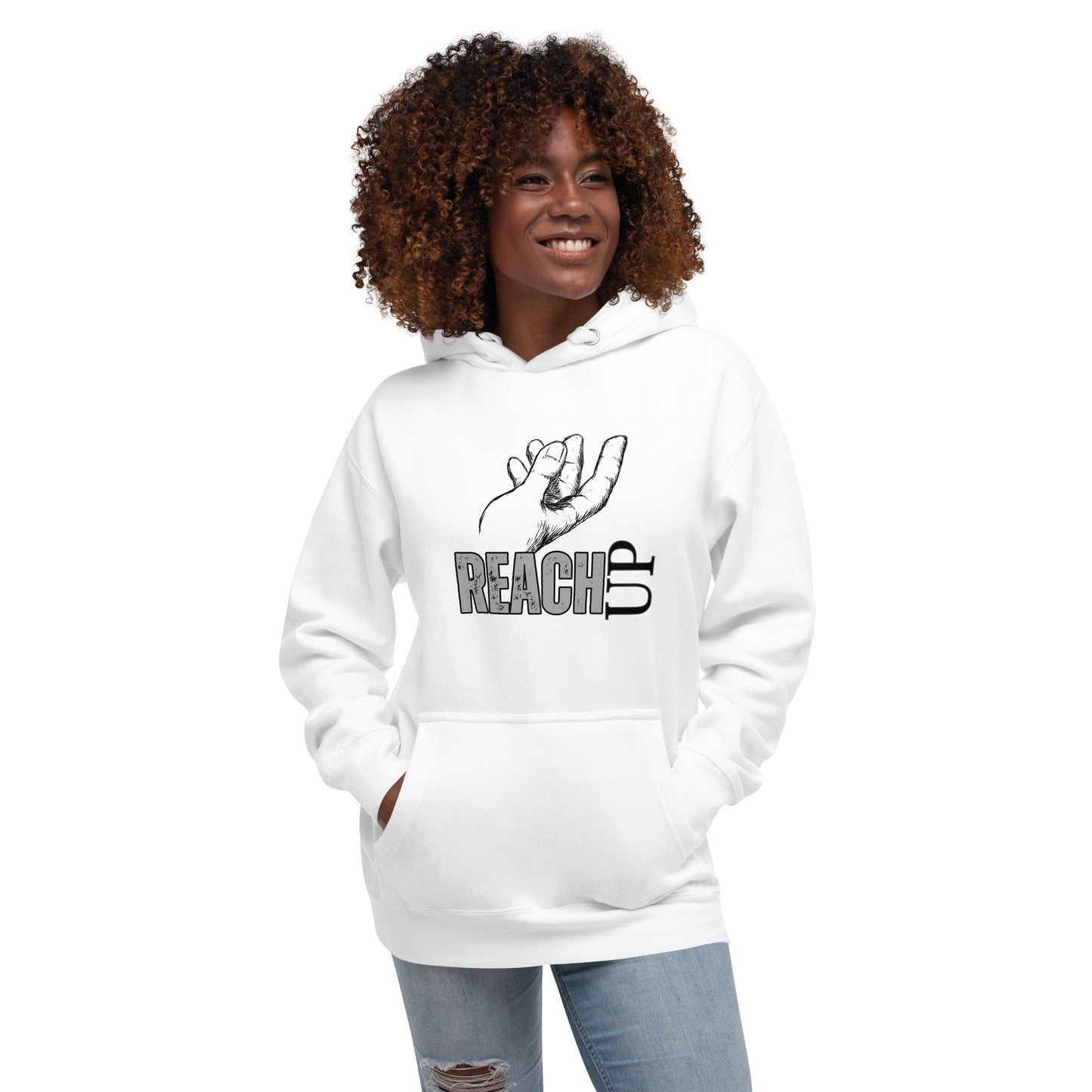 REACH UP "Matthew 11:28" Cotton Unisex Hoodie Sweatshirt