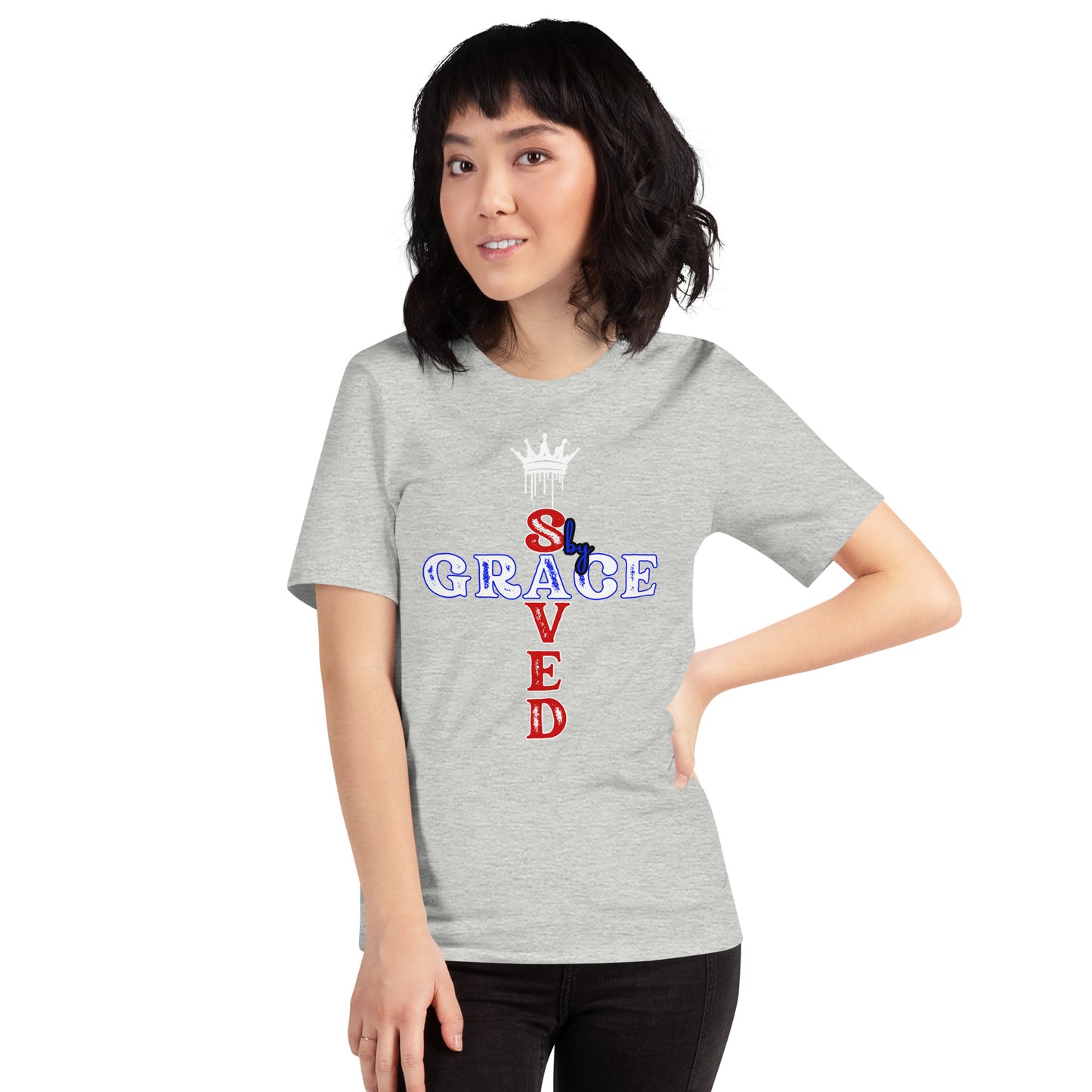 Saved by Grace Unisex Graphic ring spun t-shirt