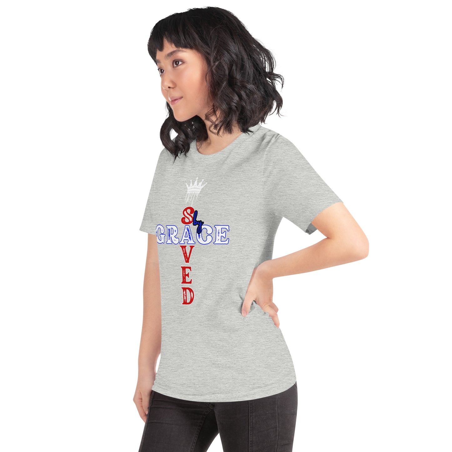 Saved by Grace Unisex Graphic ring spun t-shirt
