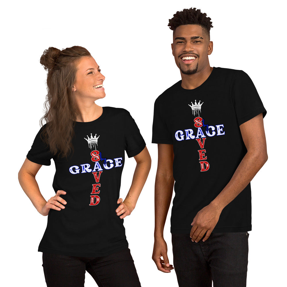 Saved by Grace Unisex Graphic ring spun t-shirt