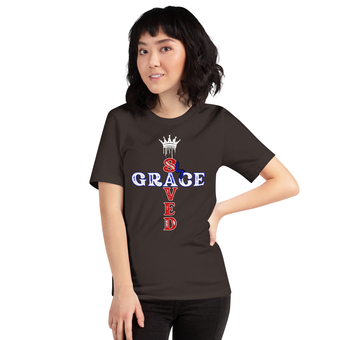 Saved by Grace Unisex Graphic ring spun t-shirt