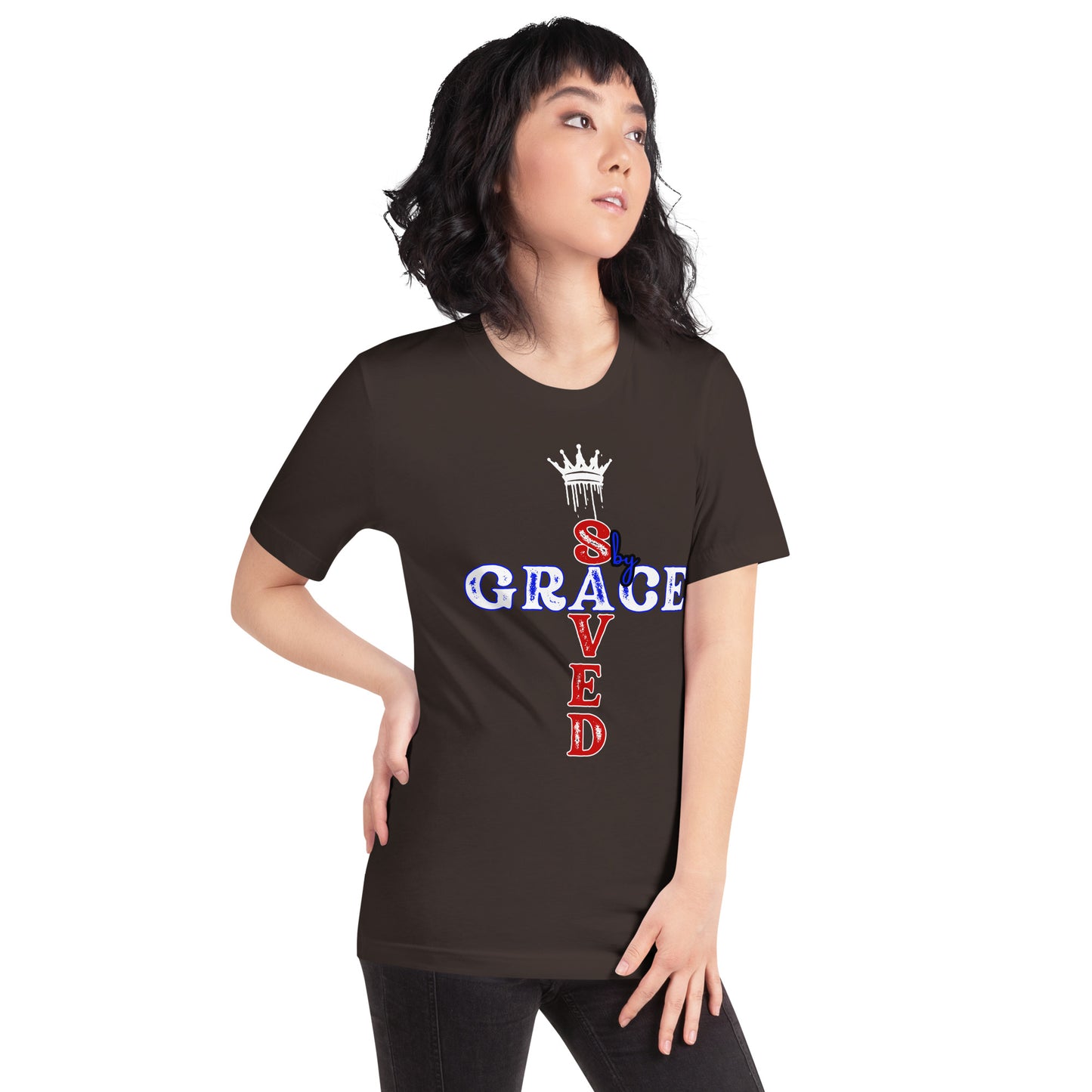 Saved by Grace Unisex Graphic ring spun t-shirt