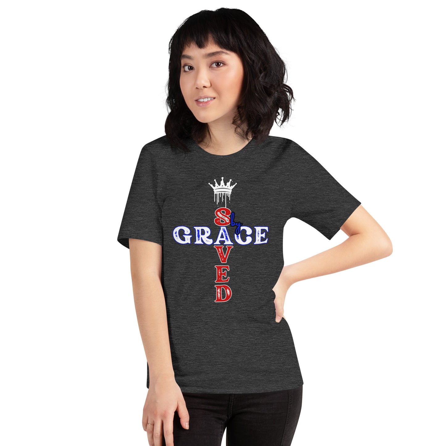 Saved by Grace Unisex Graphic ring spun t-shirt