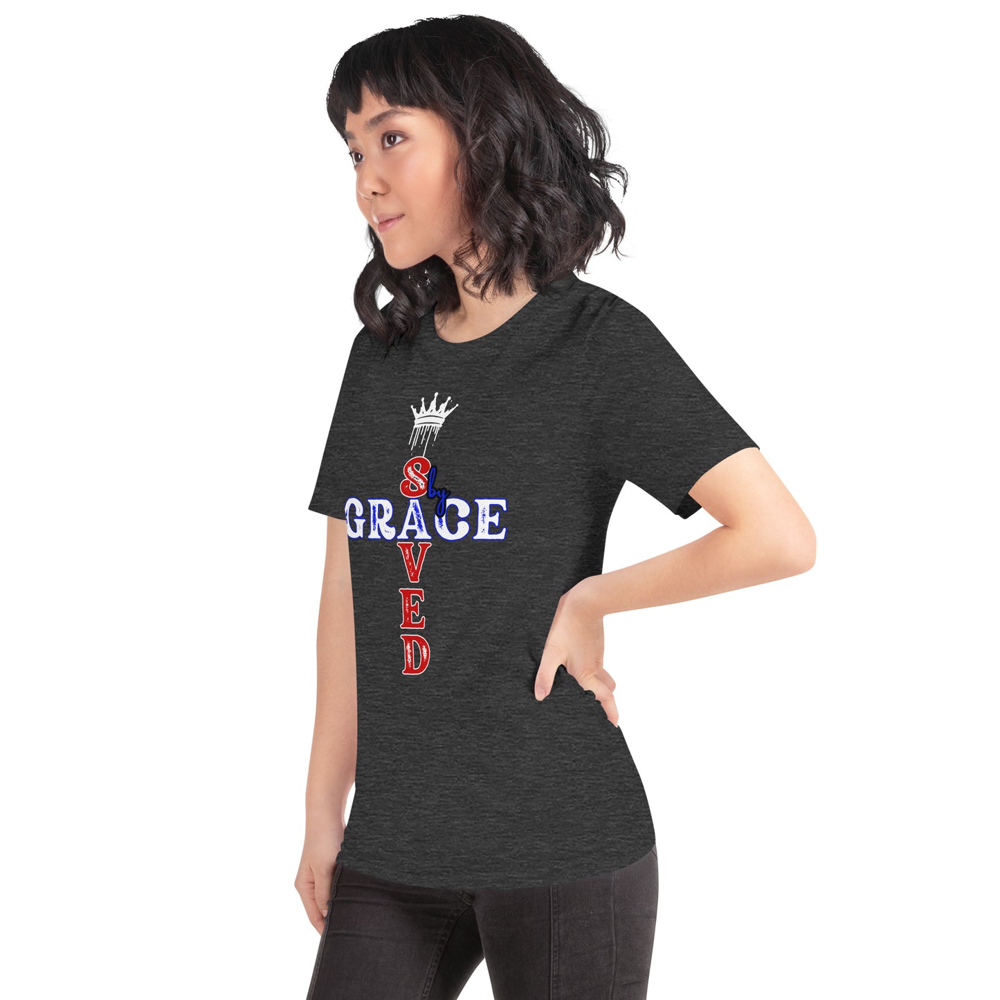 Saved by Grace Unisex Graphic ring spun t-shirt