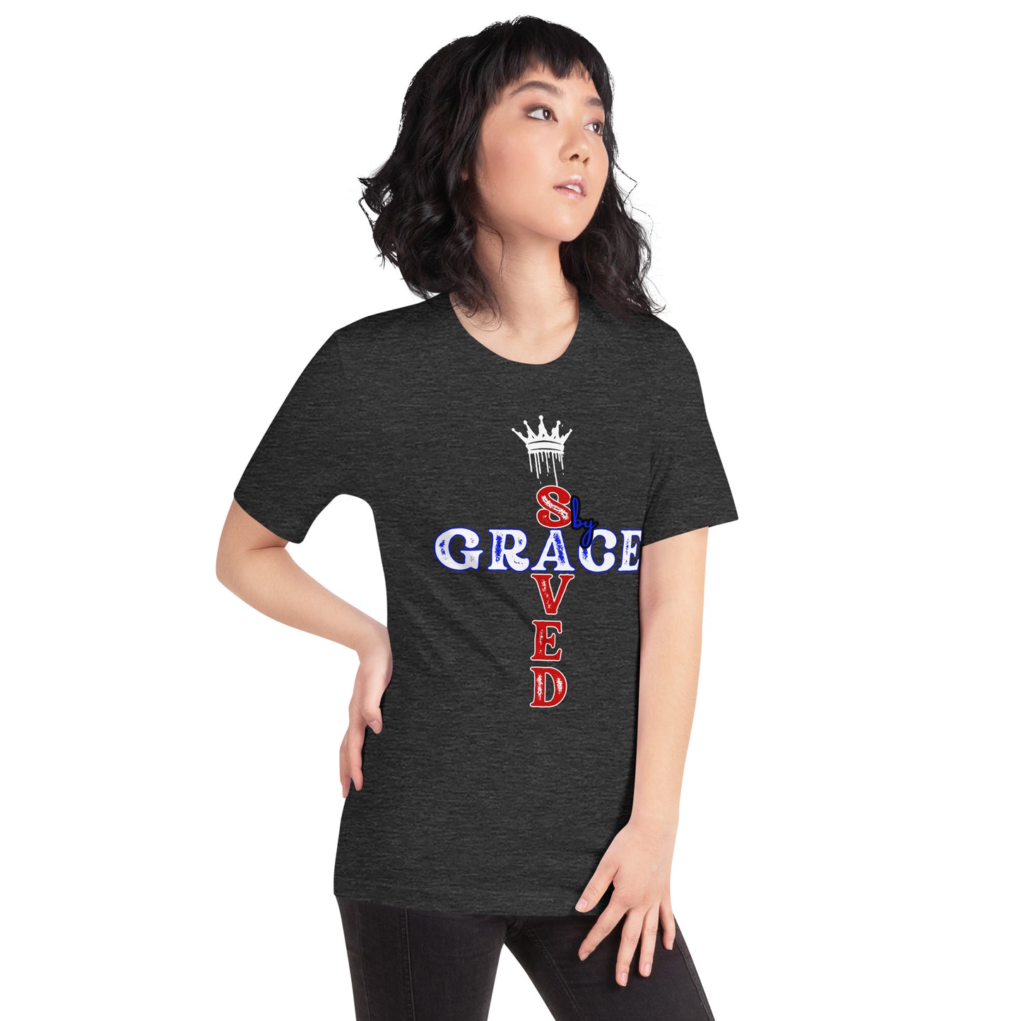 Saved by Grace Unisex Graphic ring spun t-shirt