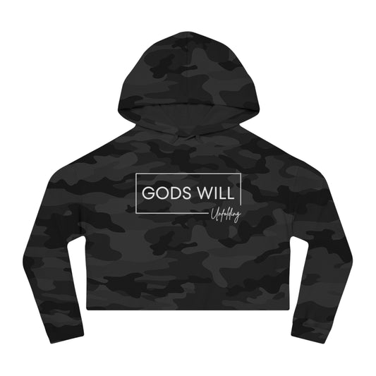 Gods Will Unfolding Cotton Crop Top Sweatshirt