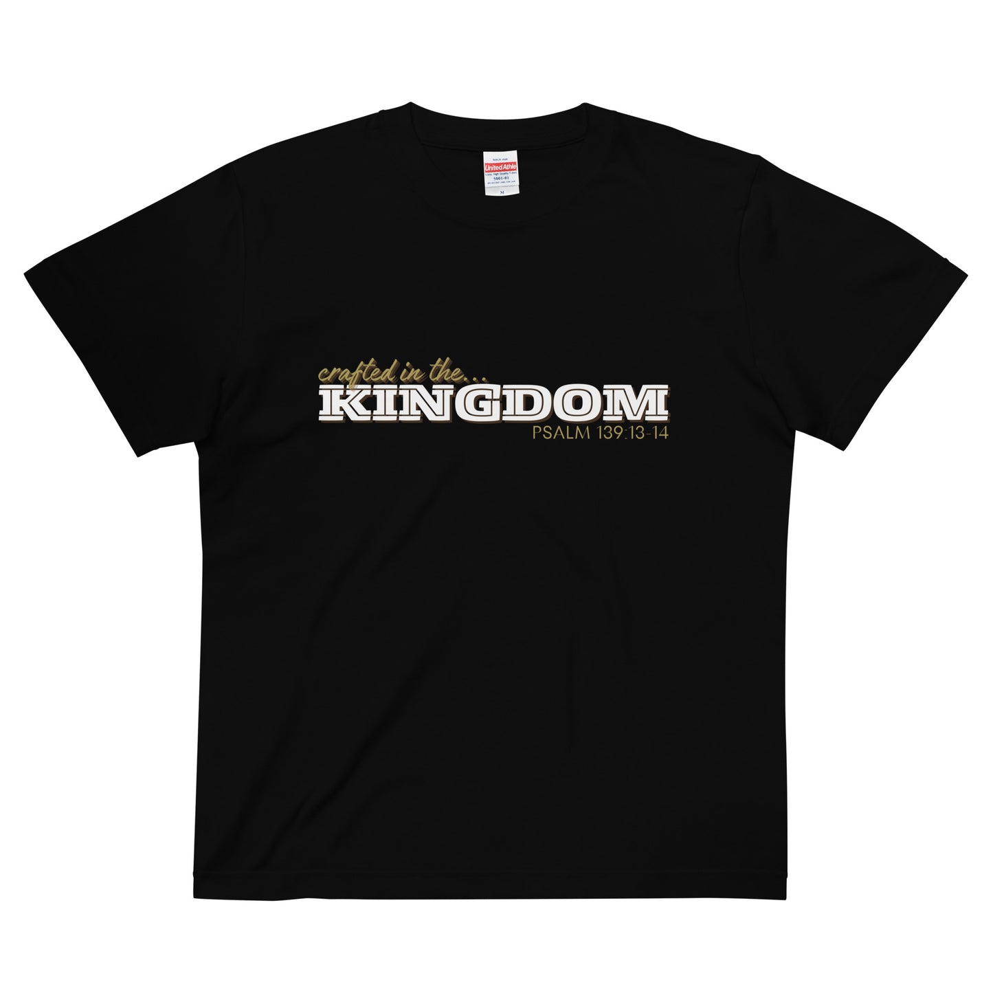 crafted in the ...."KINGDOM" Adult quality graphic t-shirt