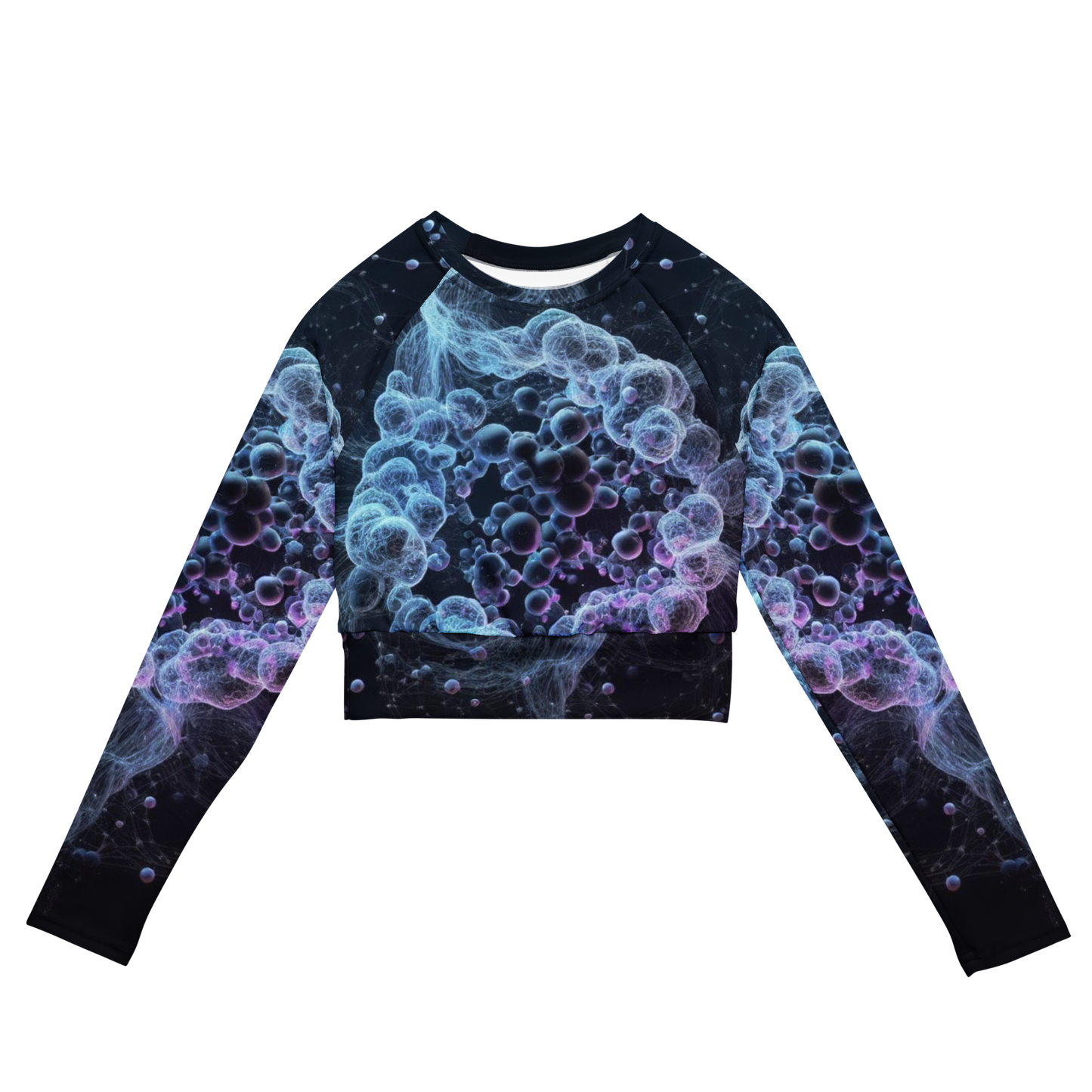 You're so mol-e-COOL! Recycled long-sleeve custom-designed crop tops