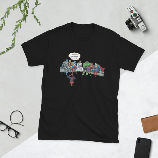 JESUS "How I saved the world" Short-Sleeve Unisex Graphic T-Shirt