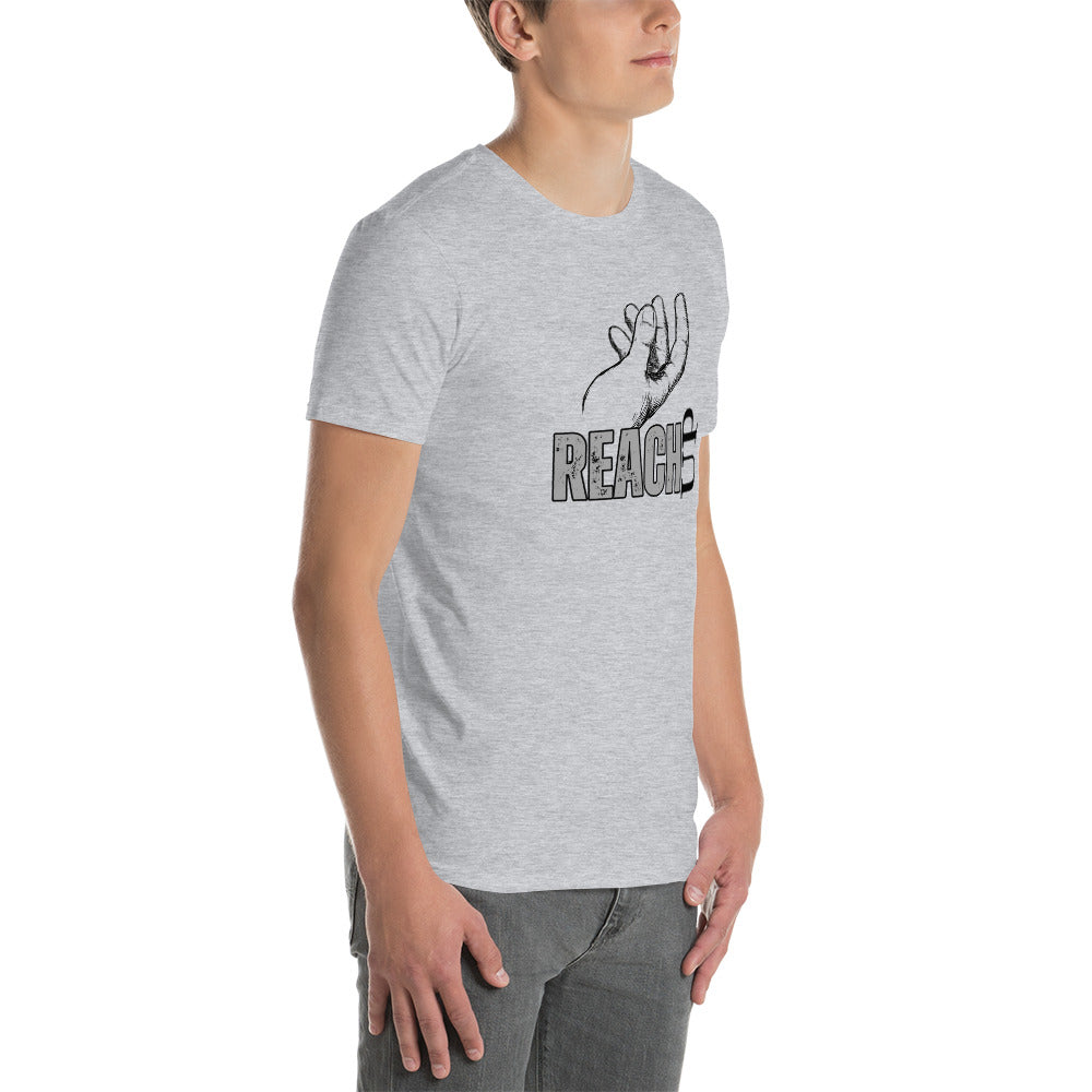 REACH UP "Matthew 11:28" Short-Sleeve Unisex T-Shirt