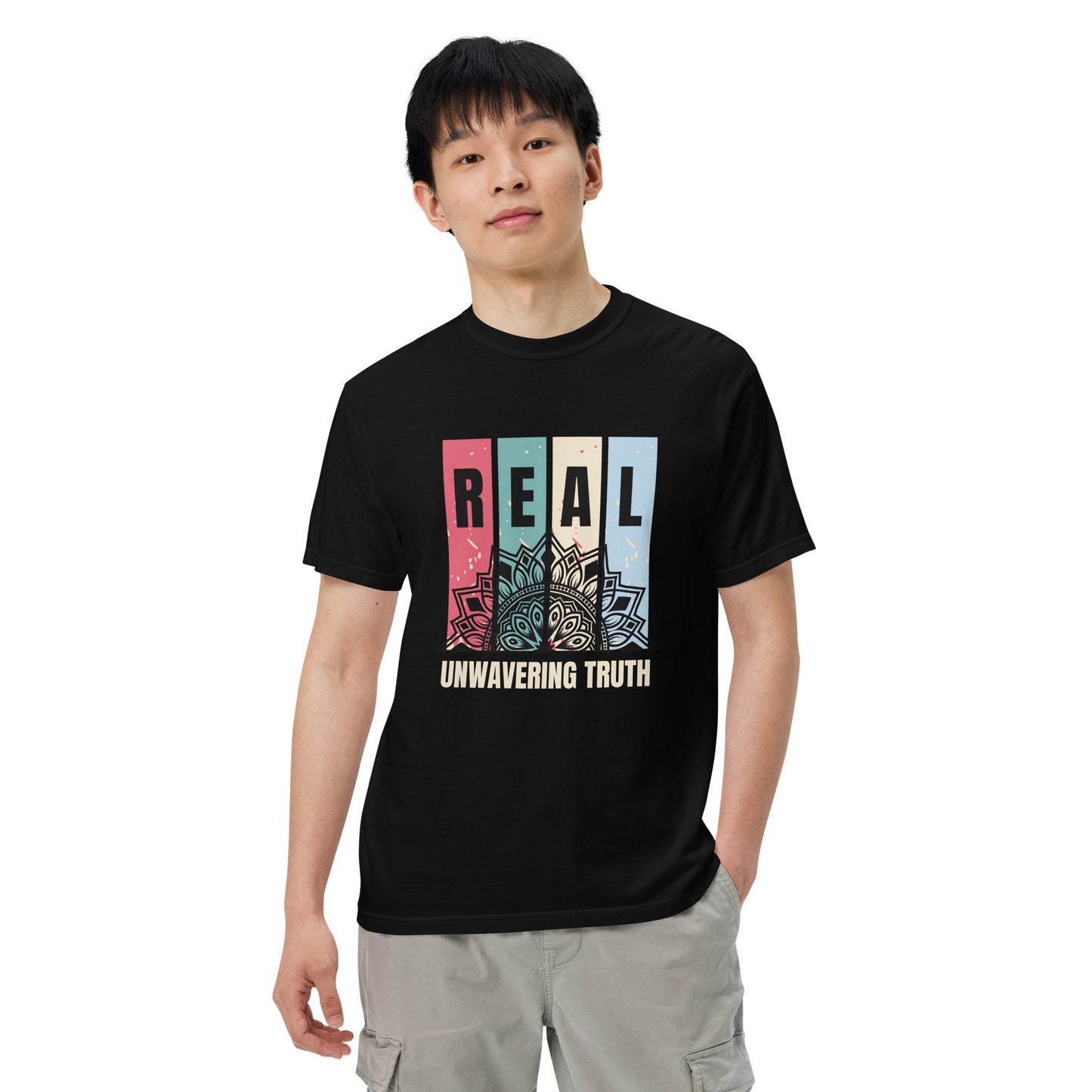 "REAL" Unwavering Truth - Unisex garment-dyed heavyweight t-shirt