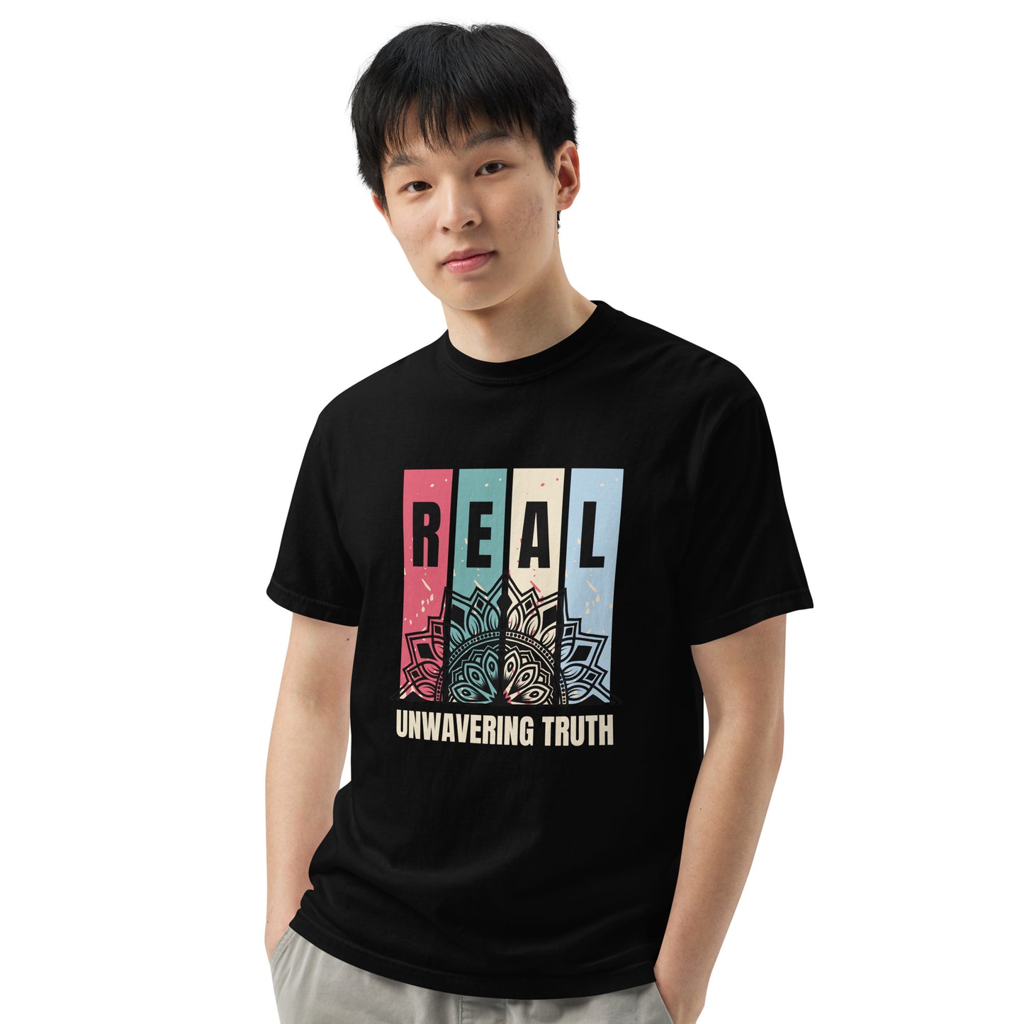 "REAL" Unwavering Truth - Unisex garment-dyed heavyweight t-shirt