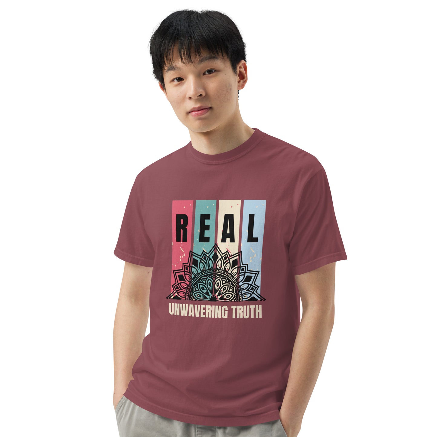 "REAL" Unwavering Truth - Unisex garment-dyed heavyweight t-shirt