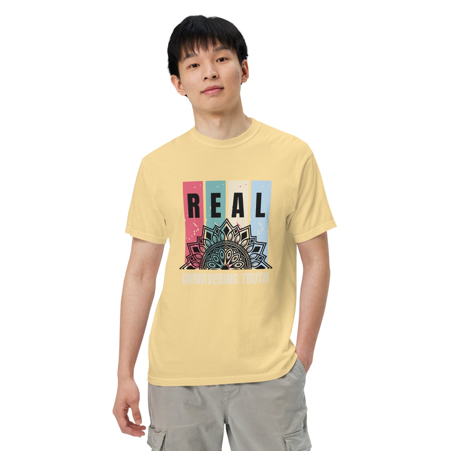 "REAL" Unwavering Truth - Unisex garment-dyed heavyweight t-shirt