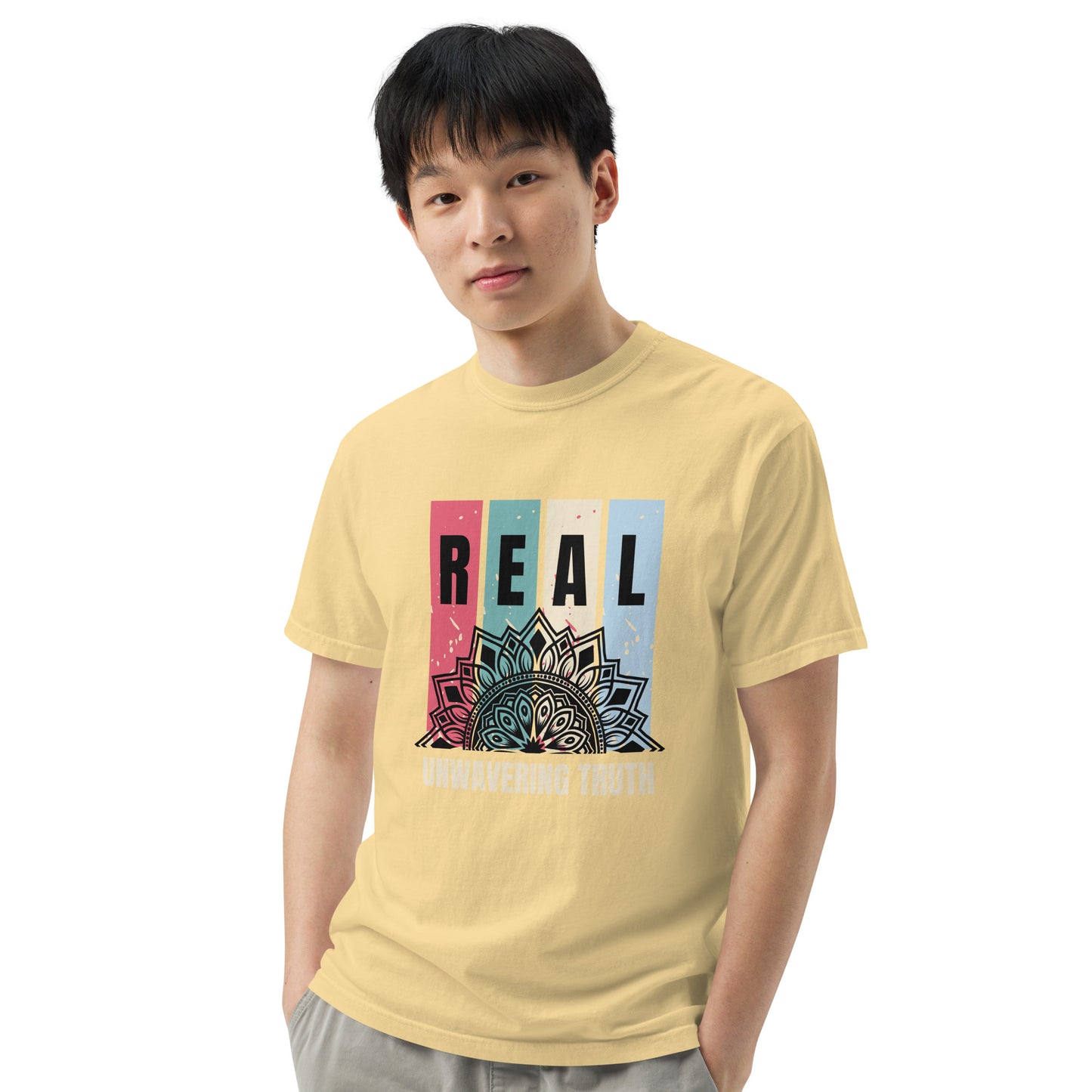 "REAL" Unwavering Truth - Unisex garment-dyed heavyweight t-shirt