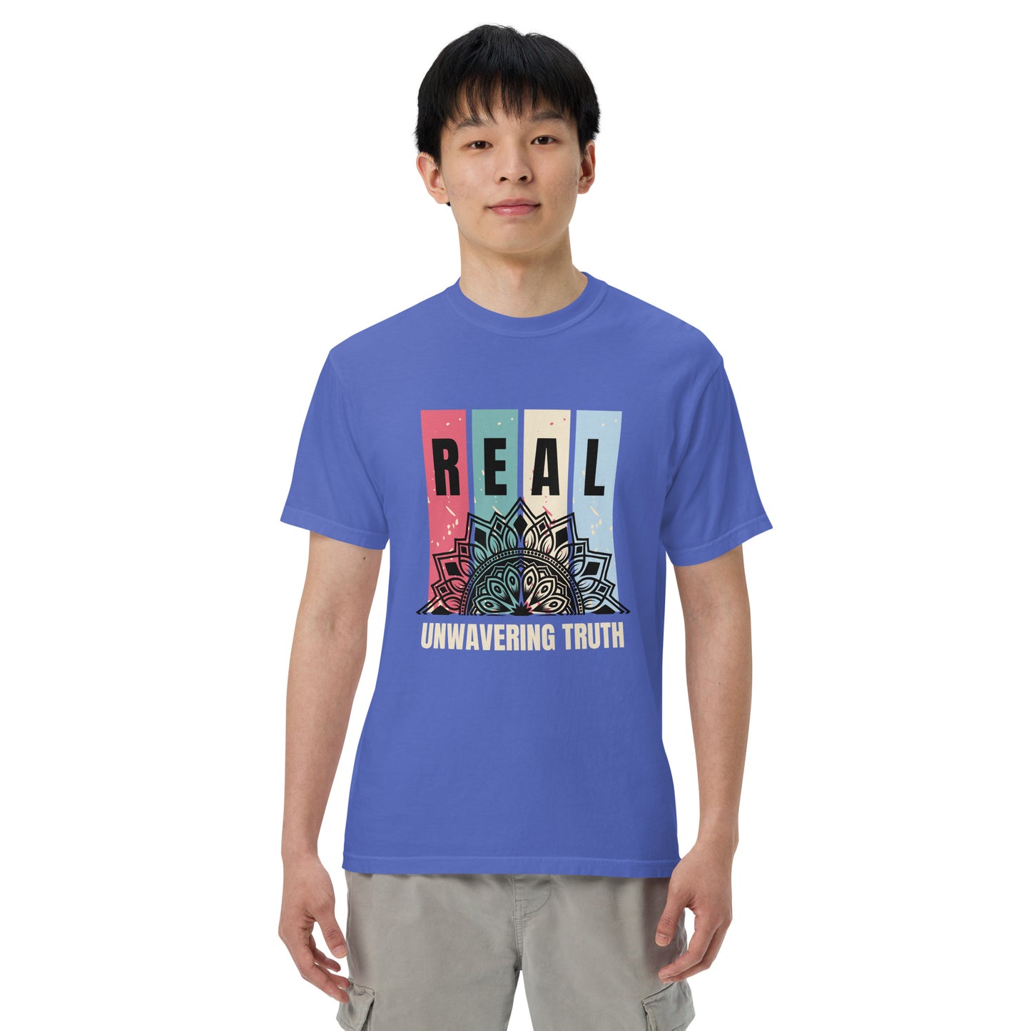 "REAL" Unwavering Truth - Unisex garment-dyed heavyweight t-shirt