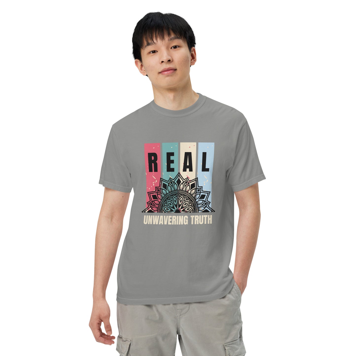 "REAL" Unwavering Truth - Unisex garment-dyed heavyweight t-shirt