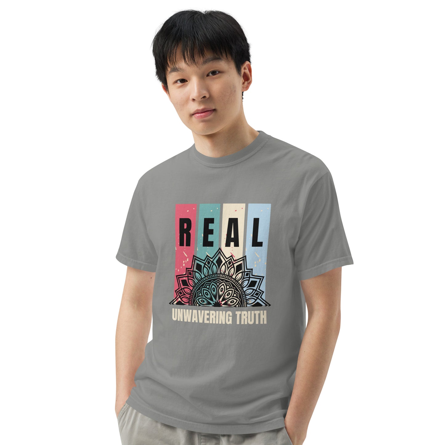 "REAL" Unwavering Truth - Unisex garment-dyed heavyweight t-shirt