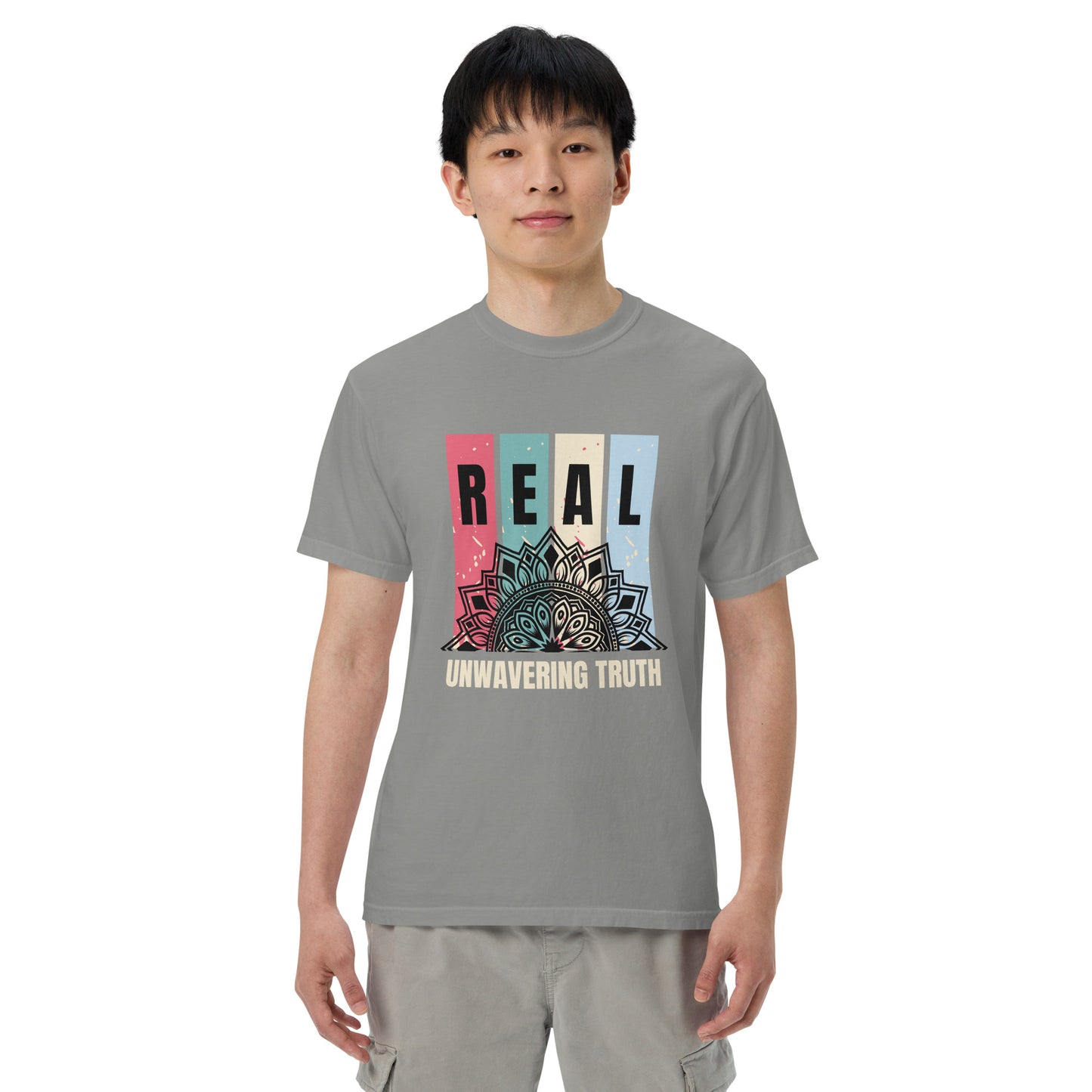 "REAL" Unwavering Truth - Unisex garment-dyed heavyweight t-shirt