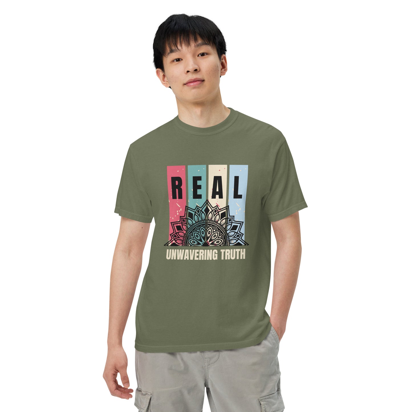 "REAL" Unwavering Truth - Unisex garment-dyed heavyweight t-shirt