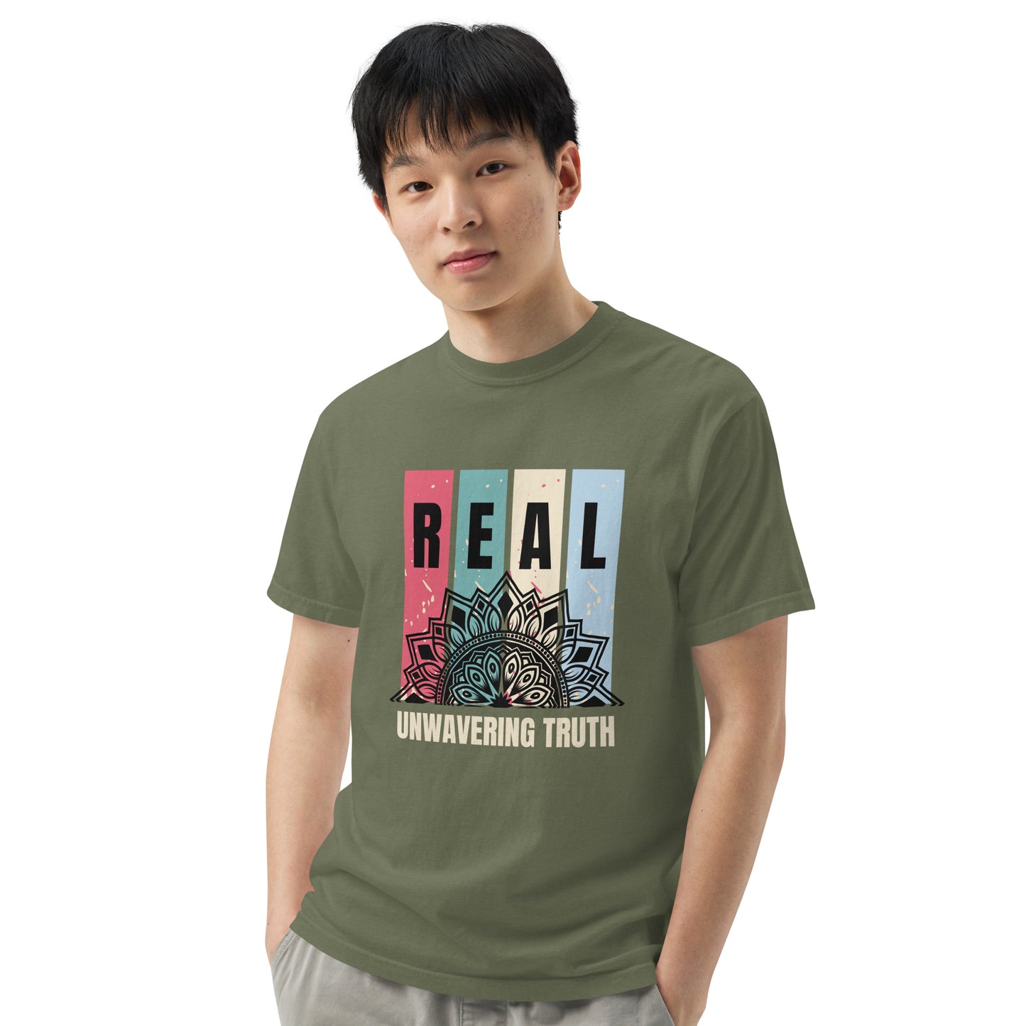 "REAL" Unwavering Truth - Unisex garment-dyed heavyweight t-shirt