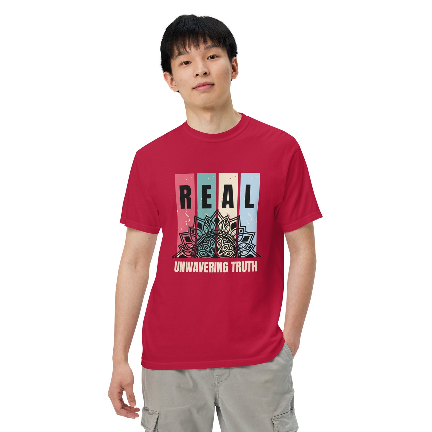 "REAL" Unwavering Truth - Unisex garment-dyed heavyweight t-shirt