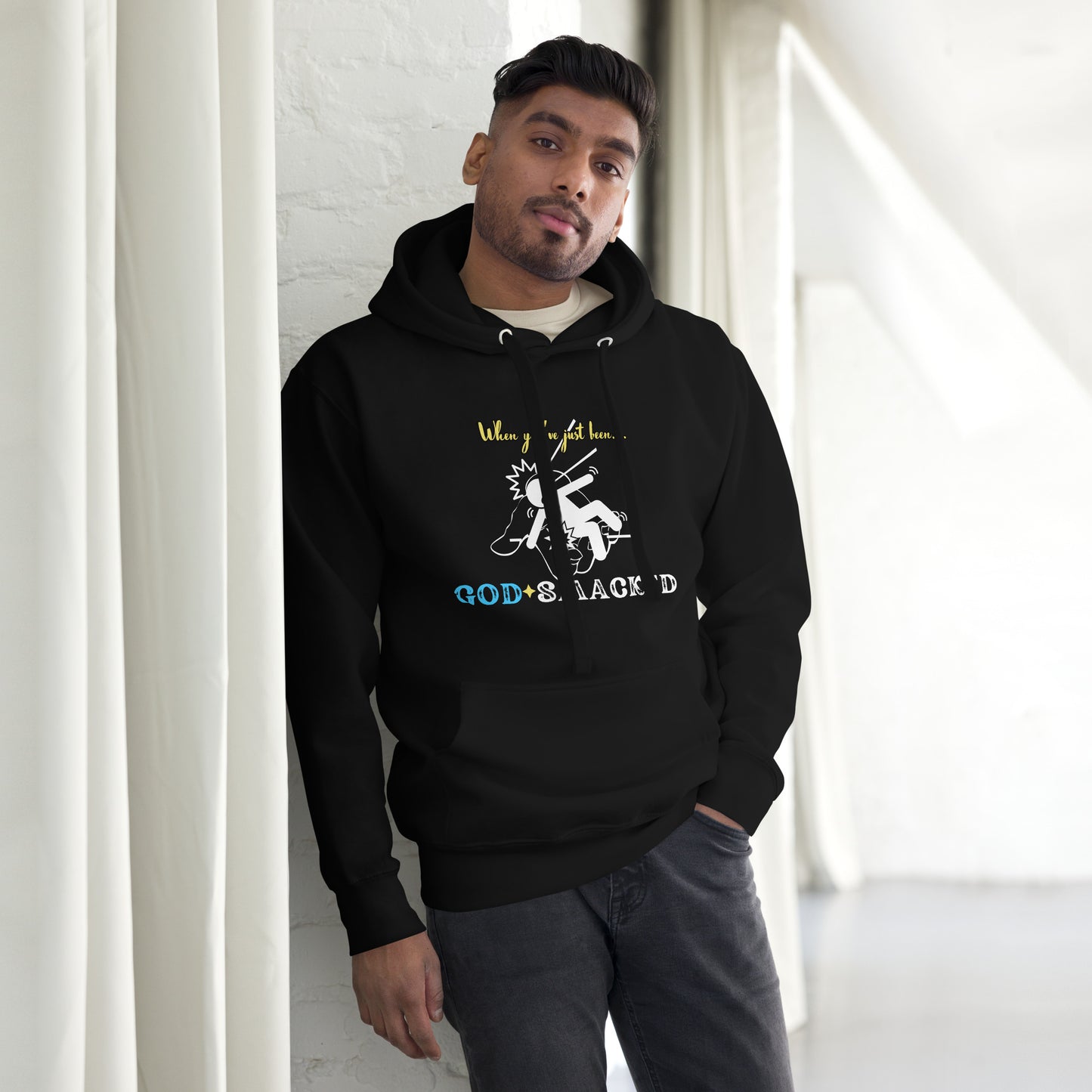 GOD SMACKED Custom Printed Unisex Hoodie Sweatshirt