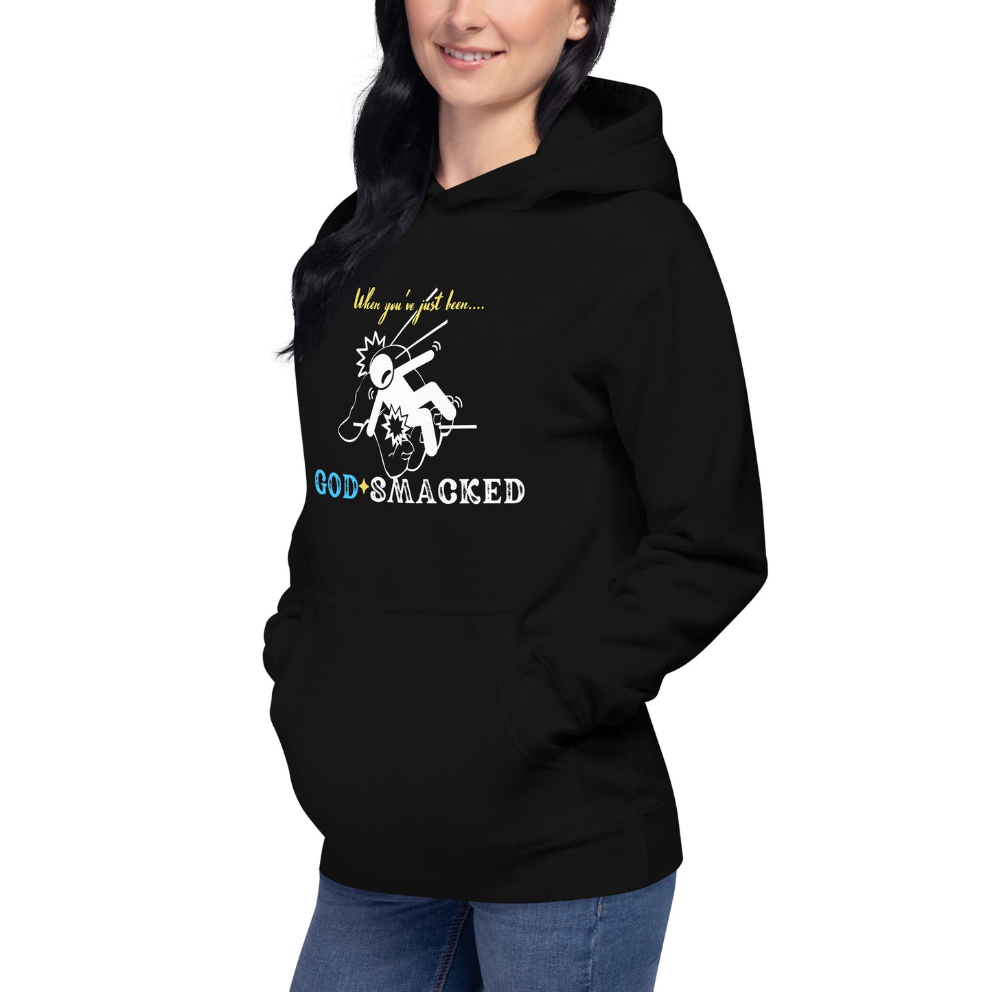 GOD SMACKED Custom Printed Unisex Hoodie Sweatshirt