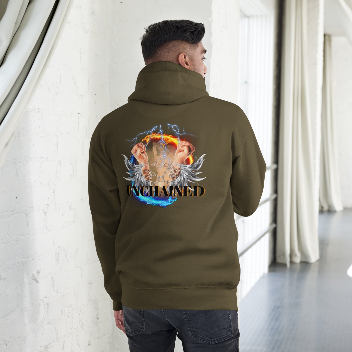 GODS ARMY UNCHAINED Unisex Cotton Hoodie Sweatshirt