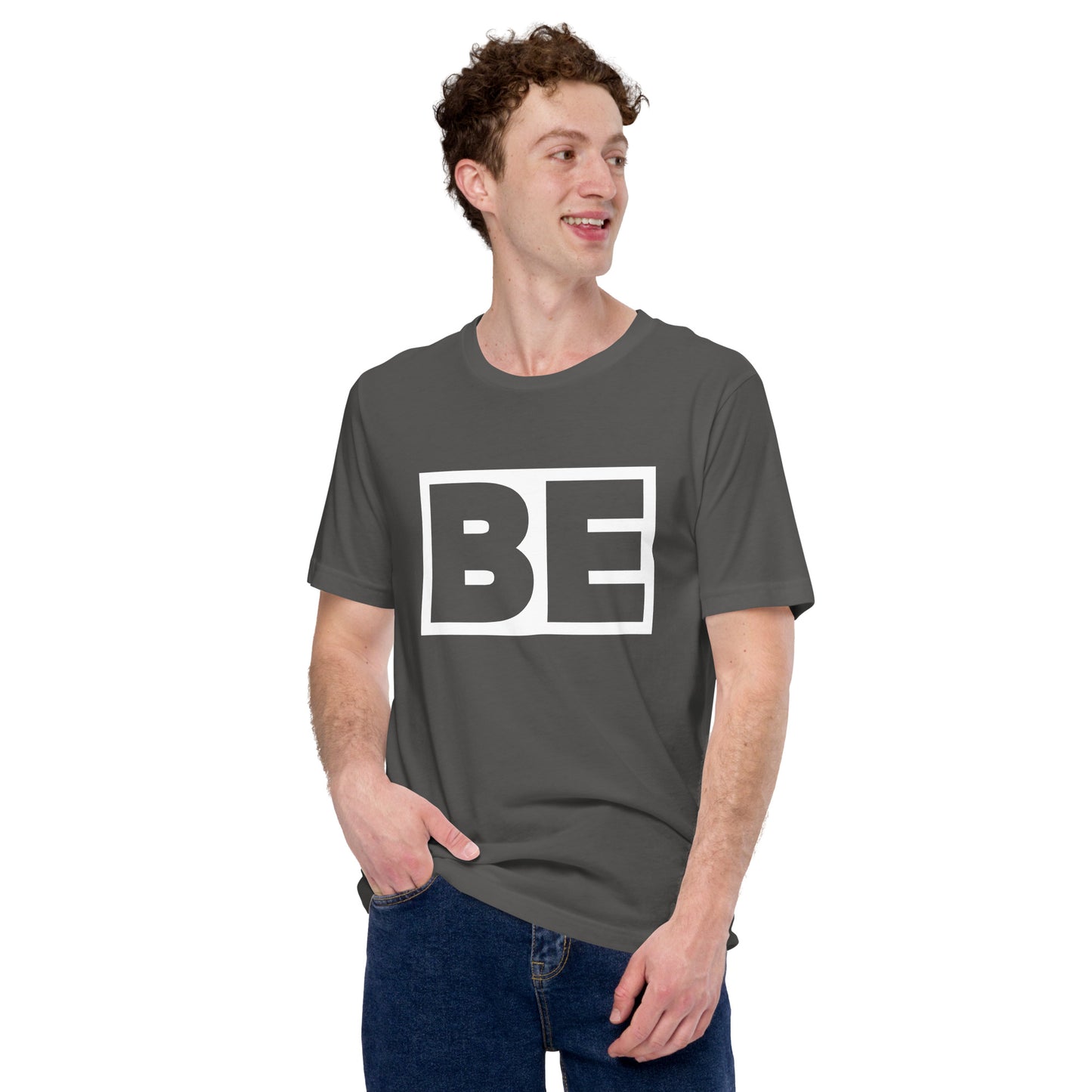 "BE" Unisex Custom Graphic Cotton T-shirt