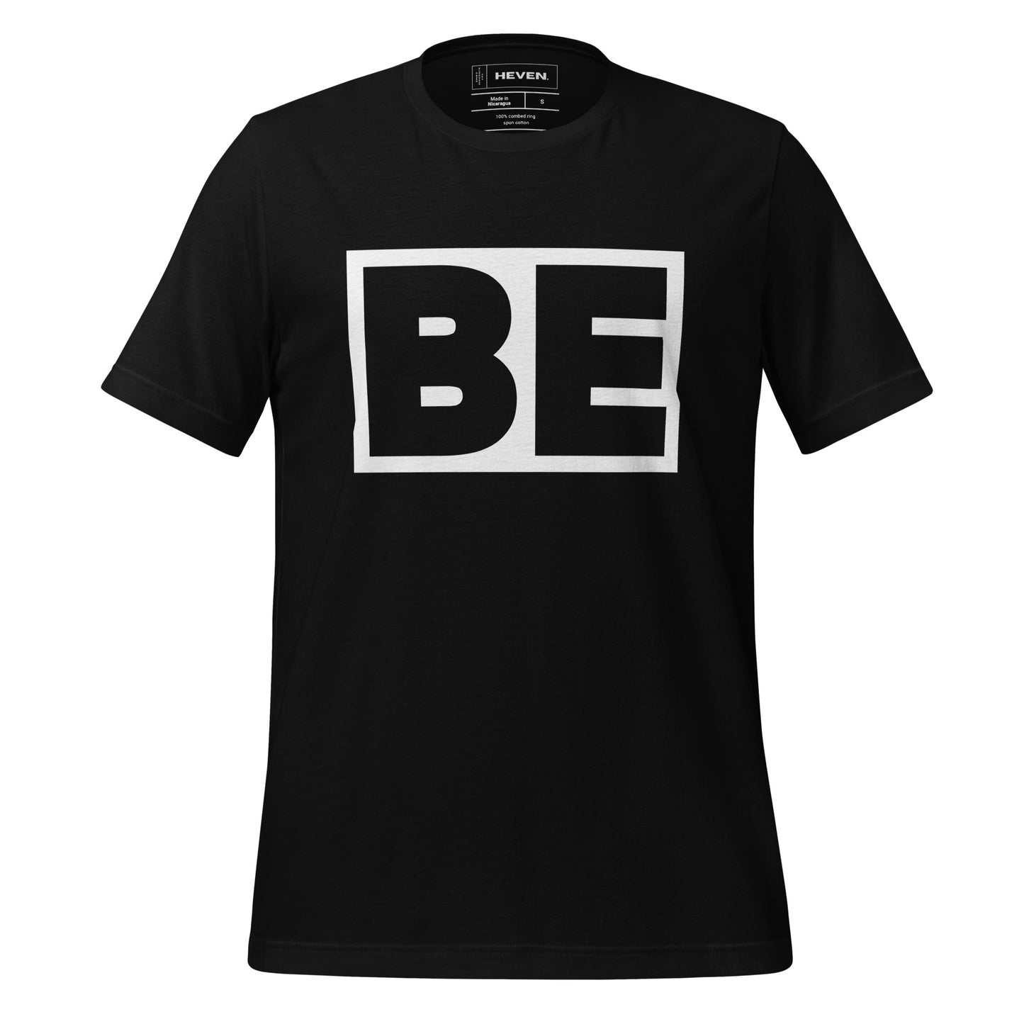 "BE" Unisex Custom Graphic Cotton T-shirt