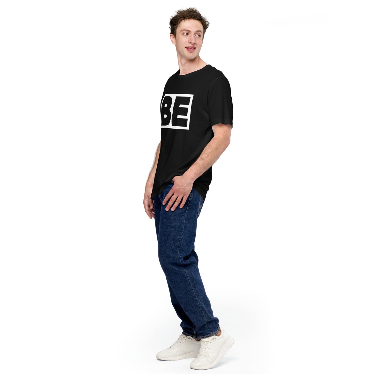 "BE" Unisex Custom Graphic Cotton T-shirt